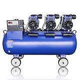 YHRJ Silent Kompressor Luftkompressoren für Werkstätten mit Kupfer Motor + Verbrühungsschutz-Motorgehäuse + Schalldämpfer, verwendet für die mechanische Metallurgie Bergbau Textil,30L