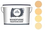 Wandfarbe Gelb hohe Deckkraft - Innenfarbe mit Qualität - Geruchsarm, Universell & Weichmacherfrei // Lausitzer Farbwerke (5 L, Sonnengelb)