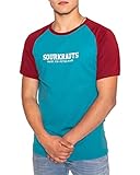 SOURKRAUTS T-Shirt Herren Garry in Größe M - Kurzarm Shirt im schlichten Design - Tshirt im Rang