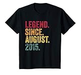 Kinder 4th Birthday Gift August 2015 4 Years Old Legend Awesome T-S