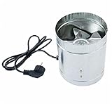 Beslands Rohrventilator 6 Inch ø150mm Mischdurchfluss Rohrlüfter mit Starker Abluft System für Büro, Bad, Halle，Hydroponic Zimmer 277CFM