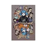 TOUKUI Sally Face and Friends (3) Poster dekorative Malerei Leinwand Wandkunst Wohnzimmer Poster Schlafzimmer Malerei 16x24inch(40x60cm)