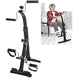 HYYK Faltbares Heimtrainer für Arm und Bein, tragbarer Pedaltrainer Fitnessgeräte Beintrainer für das Rehabilitationstraining für ältere und untere Gliedmaßen älterer M