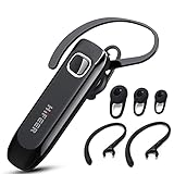 Bluetooth Headset V5.0 für Samsung iPhone Handy Freisprech Headset Bluetooth Im Ohr Noise Cancelling Wasserdicht Earpiece Bluetooth Telefon mit Mikrofon Kompatibel mit IOS, Android, Huawei, X