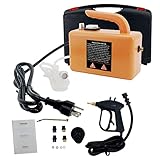 NICCOO Dampfreiniger, 1700W Hochdruck Dampfreiniger Maschine Handheld Tragbare Dampfreinigungsmaschine, Hochdruck Spritzpistole für Teppich Leder Fenster Polsterreinigung Auto (Orange )