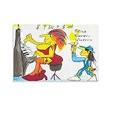 Udo Lindenberg Meine KLAVIERLEHRERIN Home Leinwand Gemälde Wandkunst Dekoration Poster 20 x 30