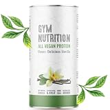 ALL VEGAN PROTEIN - Ohne Soja - Ohne künstliche Süßungsmittel und Aromen - Mit Enzymkomplex - Erbse, Reis, Leinensamen, Sonnenblumen, Kürbis, Quinoa, Chia - in DE abgefüllt (Delicious Vanilla)