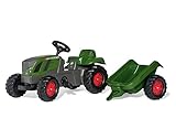 Rollykid 01/316/6 Toys rollyKid Fendt 516 Vario Trettraktor (mit Anhänger, Alter 2,5-5 Jahre, Heckkupplung, Drehschemellenkung) 13166