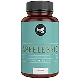 Apfelessig Kapseln - 100% natürliches Pulver - 180 vegane Kapseln á 500mg - 3-Monatsk