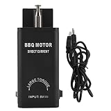 Tomantery Barbecue-Motor, Schwarz DC 5V Barbecue-Grillmotor Aluminium mit USB-Kabel für Party für Outdoor-Aktivitäten für M