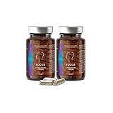 N°4 FOCUS | Nootropika Brain Booster mit CDP-Cholin (Citicolin) + Ginkgo + Brahmi + Vitamin B-Komplex | Gedächtnis + Gehirnleistung steigern | 60 Konzentrations Kapseln | Veg