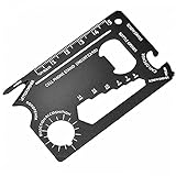 Kreditkarte Multitool Stocking Stufers - 19 in 1 Multitool Einzigartige Weihnachten Coole Gadgets Geschenke Für Männer Frauen Brieftasche Edc Multitool Karte Geschenkidee Für Pater Ehemann(schwarz)