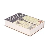 Buchsafe, Sicherheitsschlossbox, Innovative Safebox mit Schlüsseln Simulierte Buchform-Bargeld-Münzen-Geldaufbewahrungs-Schließ