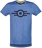 Fallout 76 - Vault Tec Männer T-Shirt blau S 100% Baumwolle Bethesda, Fan-Merch, Gaming