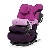 CYBEX Silver 2-in-1 Kinder-Autositz Pallas 2-Fix, Für Autos mit und ohne ISOFIX, Gruppe 1/2/3 (9-36 kg), Ab ca. 9 Monate bis ca. 12 Jahre, Purple R