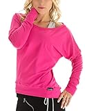 WINSHAPE Damen Longsleeve Freizeit Sport Dance Fitness Langarmshirt, pink, L