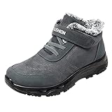 Ydsxlp Warme Gefütterte Winterschuhe Herren Winterstiefel Wasserdicht Trekkingschuhe Wanderschuhe Gr.39-44