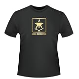 tshirt-fabrik.de Grill Instructor T-Shirt in Gr. XL - schwarz mit Gold Druck