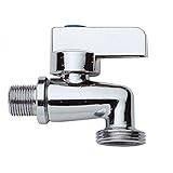 Geräteventil/Kombi-Eckventil/Maschinenventil/Maschinenanschluss für Waschmaschinen/aus Messing/hochwertig verchromt/