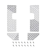 LUOERPI Geeignet für WPL C14 Metall Kofferraum Zierbrett Anti-Rutsch-Unterfahrschutz 1/16 RC Auto Upgrade Teile Zubehör Ersatzteile (Farbe : Silber) ( Color : Silver )
