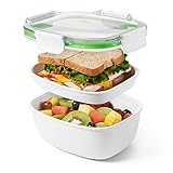 OXO Good Grips Lunchbox mit Deckel – luftdicht und stapelbar, Weiß