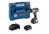 Bosch Professional 18V System Akku Schlagbohrschrauber GSB 18V-85 C (max. Drehmoment 85 Nm, inkl. 2x5.0Ah Akku + Ladegerät, in L-BOXX 136)