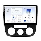 ADMLZQQ Autoradio für Volkswagen Jetta 5 2005-2010 Android 8/10 GPS Navigation Multimedia-Player mit WiFi-DSP Spiegelverbindung FM Bluetooth Lenkradsteuerung+Rückfahrkamera,F1,8core 4G+WiFi 2+32G