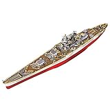 Piececool 3D DIY Metallmodell-Puzzles für Richelieu-Schlachtschiff Zubehörteile 300p