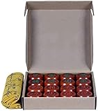 HEZ Schach Set Spiele Reise Erwachsene Kinder Board Chinesisches Schach, Große Buche Schachbrett Holz Geschenkbox Brettspiel Xiangqi Chinesisch Schach Set Puzzle Unterhaltung,Rot,5 cm / 2'