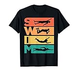 Retro Vintage Schwimmen Geschenk für Schwimmer T-S