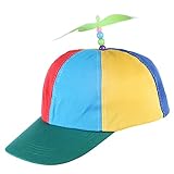 Helikopter Propeller Regenbogen Hut Polyester und Baumwollmischungen Party Hüte Nerd Hüte Baseball Cap Unisex für Damen H