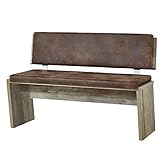 Lomadox Bank Vintage Driftwood Braun, B/H/T ca. 126/86/55