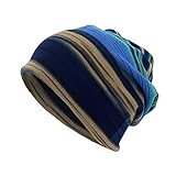 Eaylis Unisex Beanie Cap mit Streifenmuster Casaul Outdoor Cabrio Winddichte Mützen, Elastizität Strickmütze Beanie Mütze Winterhüte für Weich Warm Unisex Cuffed Funktionale Beanie Hats Laufmü