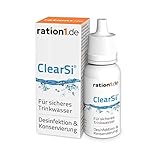 ration1 ClearSi® - 120 Liter Wasser desinfizieren & konservieren (12ml Dosierflasche) - Wasser jederzeit aufbereiten & trinkfertig Machen - leichte Dosierung, 1 Tropfen auf 500 ml W