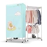 ZYY's Dryers QFF@ Tragbarer Mobiler Schnelltrockner Für Den Haushalt, Nachhaltige Regulierung Leiser Doppelschichttrockner Mit Hoher Kapazität, 360-Grad-Luftzirkulationssy