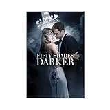 VOUERD Leinwanddrucke Kein Rahmen 60X90cm Movie Poster Fifty Shades of Grey