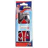 Kinderbesteck-Set aus Edelstahl - Gabel und Löffel (Spiderman)