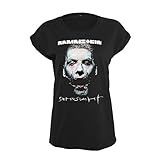 Rammstein Frauen Damen Girlie Shirt Sehnsucht Schneider, Offizielles Band Merchandise Fan Shirt schwarz mit Front Print (XL)