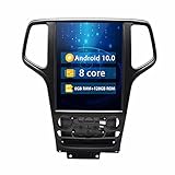 ROADYAKO 12.2 Zoll Android 10.0 Auto GPS Navigation für Jeep Grand Cherokee 2014 2015 2016 2017 2018 2019 2020 2021 Auto Stereo Head Unit Radio Center Multimedia WiFi RDS 4G WiFi SWC