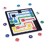 BJYX Kinder Holz Spaß Verbindung große Schlacht Logik Denkspiel Erwachsene Puzzle Lianliankan Brettspiel Spielzeug (Color : Multi-Colored, Size : 23x23x5cm)