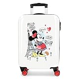 Disney Minnie Around The World Kabinenkoffer Rot 38x55x20 cms Hartschalen ABS Kombinationsschloss 34L 2,6Kgs 4 Doppelräder Handgepäck