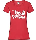 nach der EM ist vor der WM Frauen Lady-Fit T-Shirt Rot XXL