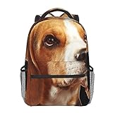 Rucksack mit Hundemotiv, bedruckt, Laptop, wasserdicht, Diebstahlschutz, lässiger Rucksack, mit USB-Ladeanschluss, Unisex