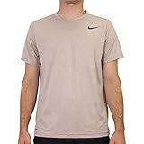 Nike Herren TOP SS HPR Dry T-Shirts, Desert Dust/Fossil Stone/Htr/B, M