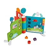 Fisher-Price HCL07 - Riesen Sitz&Steh Erlebnisbuch, elektronisches Lernspielzeug und Aktivitätszentrum für Babys und Kleinkinder, Babspielzeug ab 6 M