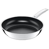 WMF Durado Bratpfanne Induktion 28 cm, Cromargan Edelstahl beschichtet, Keramikbeschichtung, back