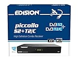 Edision PICCOLLO S2+T2/C Combo Receiver H.265/HEVC (DVB-S2, DVB-T2, DVB-C,) CI Full HD USB schw
