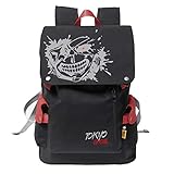 WANHONGYUE Tokyo Ghoul Anime Cosplay Unisex Backpack 15.6 Zoll Laptop Rucksack Schulranzen Reisetasche Rot / 2
