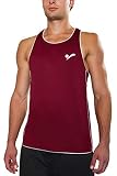 Beach Volleyball Apparel Herren Beachvolleyball Shirt Trikot Sport Tank Top TT100 (Dunkelrot, M/L)