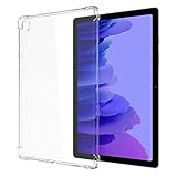 Ultra Klar Hülle für Samsung Galaxy Tab A7 10.4 Zoll 2020 SM-T500 T505 T507, Dünn Schlank Stoßfest Eckenschutz Flexible Silikon Gel Gummi Rückseit Schutzhülle Cover Skin - Transp